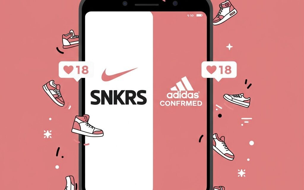 한정판 운동화, Nike SNKRS와 Adidas Confirmed 앱으로 쉽게 도전하기